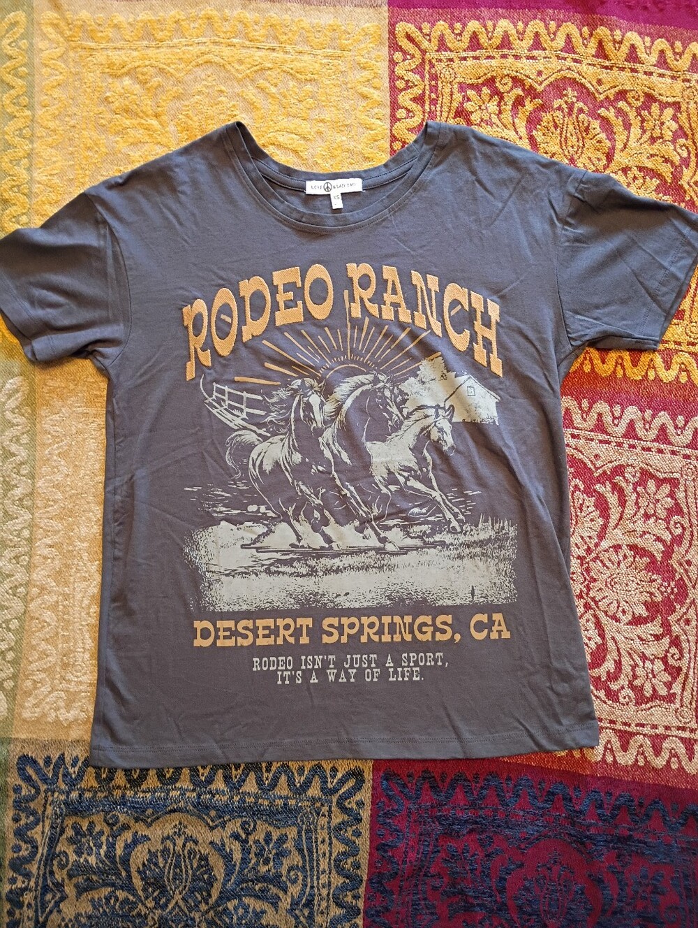 Western Graphic Tee With Embroidery